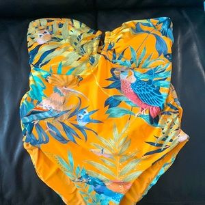 NEW Anthropologie — Maeve —  “Nanea Bandeau One-Piece Swimsuit” Gorgeous!